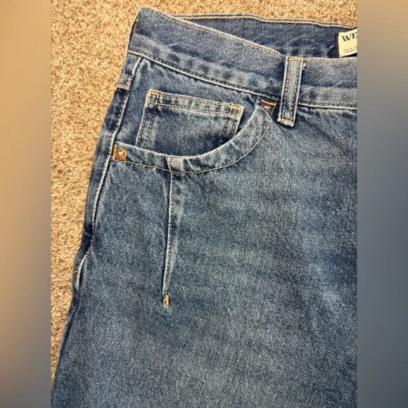 NWT WE THE FREE Ghost Town High Rise Long Short Raw Hem Size 28 - Picture 15 of 16